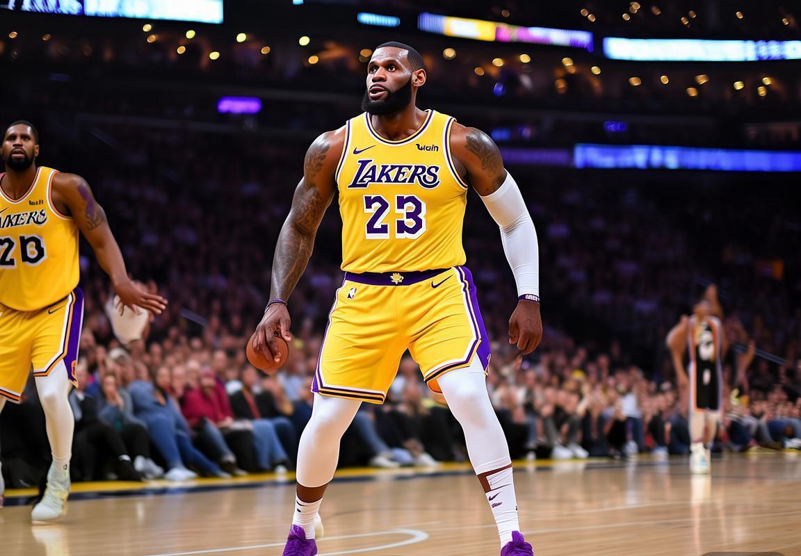 湖人逆转76人！勒布朗·詹姆斯关键时刻三分反超，延续连续得分上双纪录